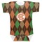 Brown Argyle Baby Bodysuit 3-6 (Personalized)