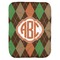 Brown Argyle Baby Swaddling Blanket (Personalized)