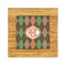 Brown Argyle Bamboo Trivet with 6" Tile - FRONT