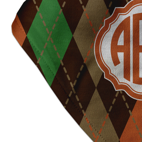 Brown Argyle Bandana Detail