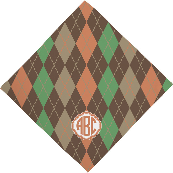 Brown Argyle Bandana - Full View