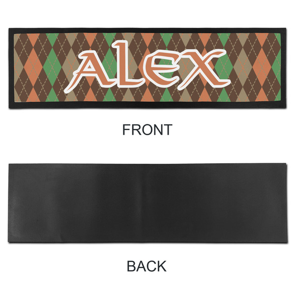 Brown Argyle Bar Mat - Large - APPROVAL