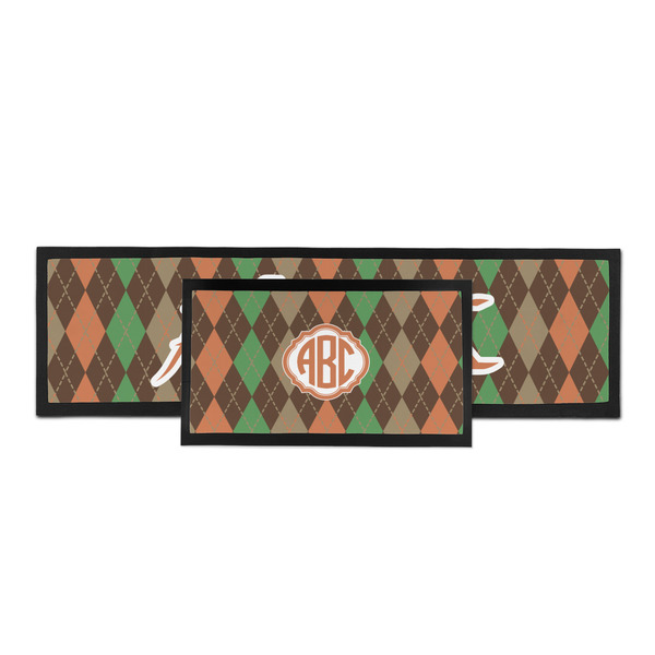Brown Argyle Bar Mat - Parent Main