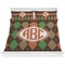 Brown Argyle Bedding Set (King)