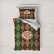 Brown Argyle Duvet Cover Set - Twin XL (Personalized)
