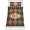 Brown Argyle Comforter Set - Twin (Personalized)