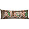 Brown Argyle Body Pillow Case (Personalized)