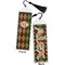 Brown Argyle Bookmark with tassel - Front and Back