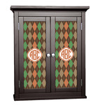 Brown Argyle Cabinet Decal - Small (Personalized)