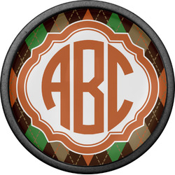 Brown Argyle Cabinet Knob (Black) (Personalized)