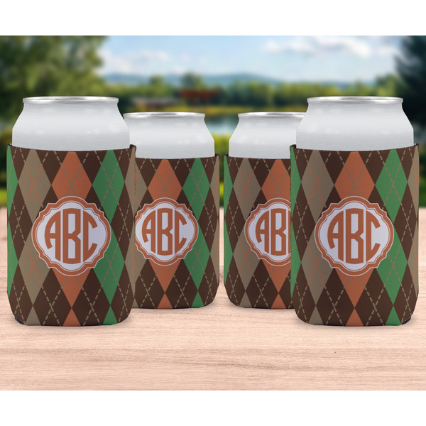 Brown Argyle Can Sleeve - LIFESTYLE