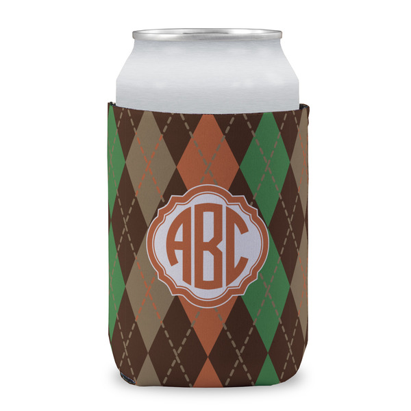 Brown Argyle Can Sleeve