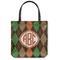Brown Argyle Canvas Tote Bag (Personalized)