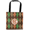 Brown Argyle Auto Back Seat Organizer Bag (Personalized)