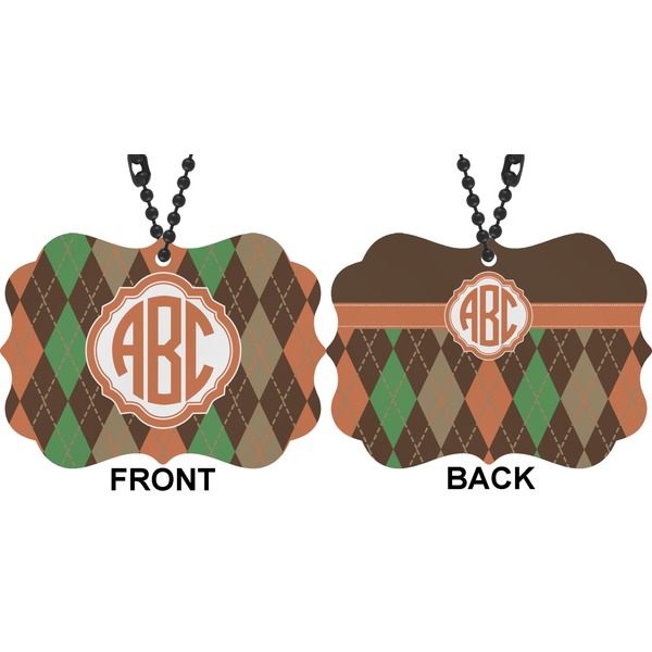 Brown Argyle Car Ornament (Approval)
