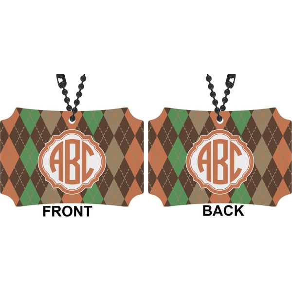 Brown Argyle Car Ornament - Berlin (Approval)