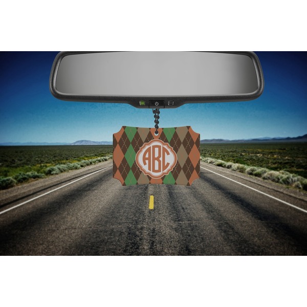 Brown Argyle Car Ornament - Berlin (Road)