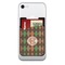 Brown Argyle 2-in-1 Cell Phone Credit Card Holder & Screen Cleaner (Personalized)