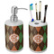Brown Argyle Ceramic Bathroom Accessories