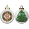 Brown Argyle Ceramic Christmas Ornament - X-Mas Tree (APPROVAL)