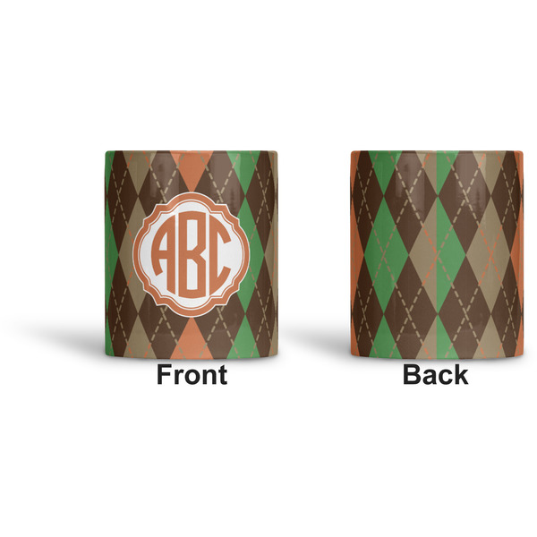 Brown Argyle Ceramic Pen Holder - Apvl