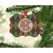 Brown Argyle Christmas Ornament (On Tree)