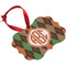 Brown Argyle Christmas Ornament