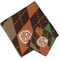 Brown Argyle Cloth Napkins - Personalized Lunch & Dinner (PARENT MAIN)