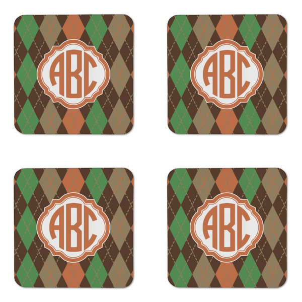 Brown Argyle Coaster Set - APPROVAL