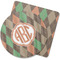 Brown Argyle Coasters Rubber Back - Main