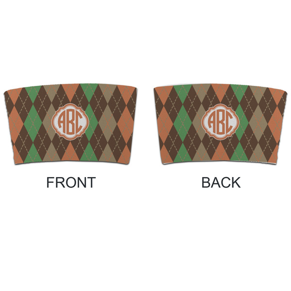Brown Argyle Coffee Cup Sleeve - APPROVAL