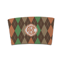 Brown Argyle Coffee Cup Sleeve (Personalized)