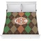 Brown Argyle Comforter (Queen)
