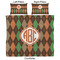 Brown Argyle Comforter Set - King - Approval