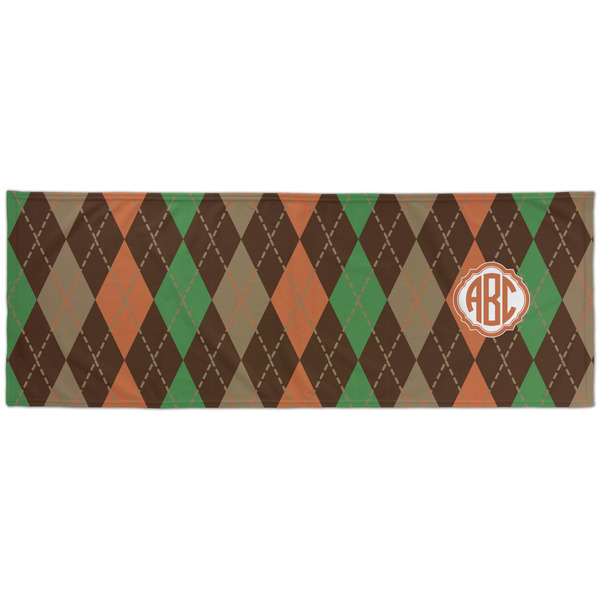Brown Argyle Cooling Towel- Approval