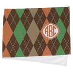 Brown Argyle Cooling Towel (Personalized)