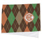 Brown Argyle Cooling Towel (Personalized)