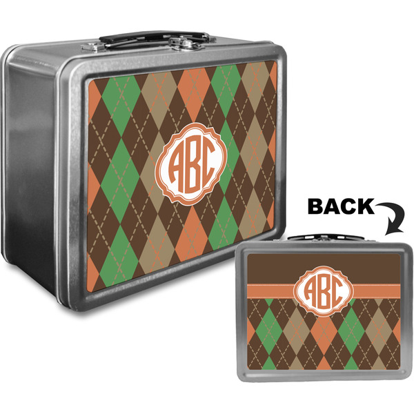 Brown Argyle Custom Lunch Box / Tin Approval