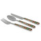 Brown Argyle Cutlery Set - MAIN