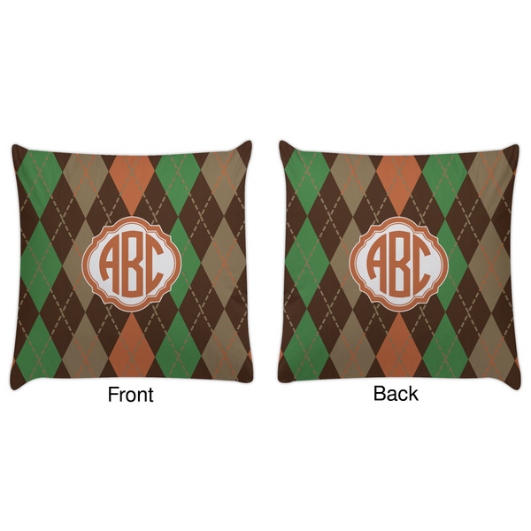 Brown Argyle Decorative Pillow Case - Approval