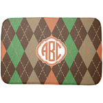Brown Argyle Dish Drying Mat (Personalized)
