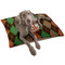 Brown Argyle Dog Bed - Large LIFESTYLE