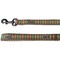 Brown Argyle Deluxe Dog Leash (Personalized)