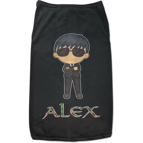 Custom Brown Argyle Black Pet Shirt - XL (Personalized)