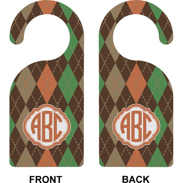 Brown Argyle Door Hanger (Approval)