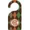 Brown Argyle Door Hanger w/ Monogram