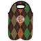 Brown Argyle Double Wine Tote - Flat (new)