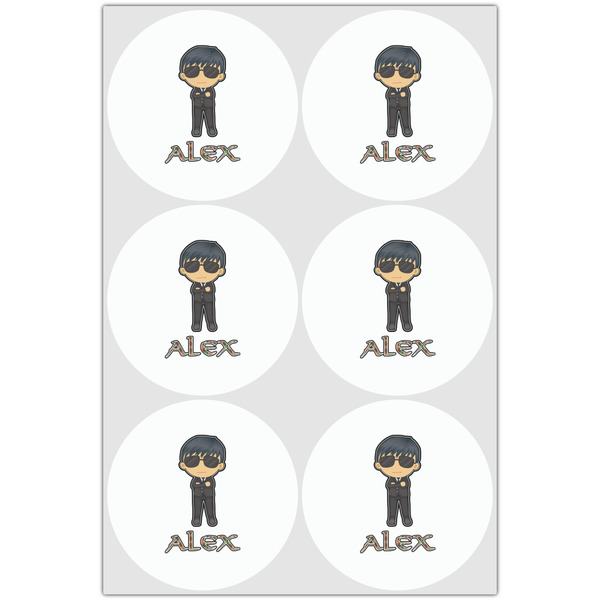 Brown Argyle Drink Topper - Large - Set of 6