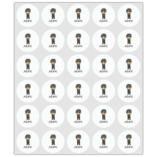 Brown Argyle Drink Topper - XSmall - Set of 30