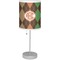 Brown Argyle Drum Lampshade with base included